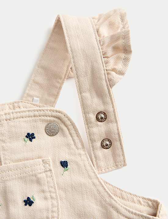 Ensemble 3 pièces en coton robe à motif fleuri et collants (jusqu'au 6 ans)