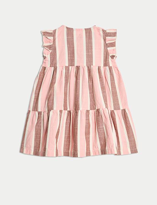 Robe 100&nbsp;% coton à rayures (jusqu’au 3&nbsp;ans)