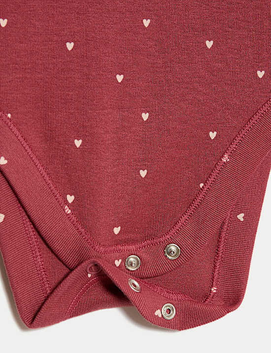 Ensemble 2 pièces avec salopette cœur 100 % coton (jusqu’au 3 ans)