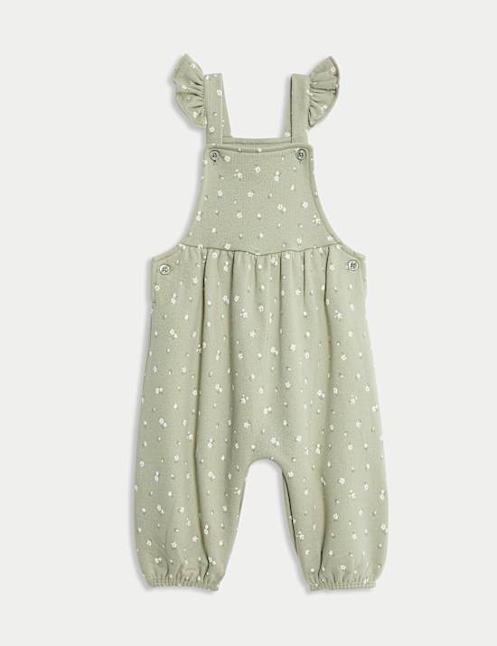 2pc Cotton Rich Patterned Dungaree Outfit (0 Mths - 3 Yrs)