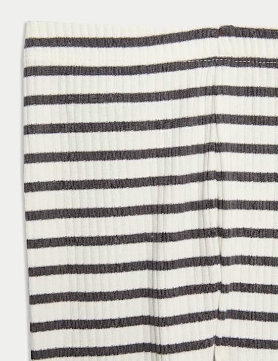 Ensemble 2 pièces en coton avec top et bas à motif fleuri (jusqu’au 6 ans)