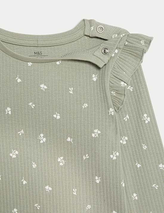 2pc Cotton Rich Ditsy Top & Bottom Outfit (0-6 Yrs)