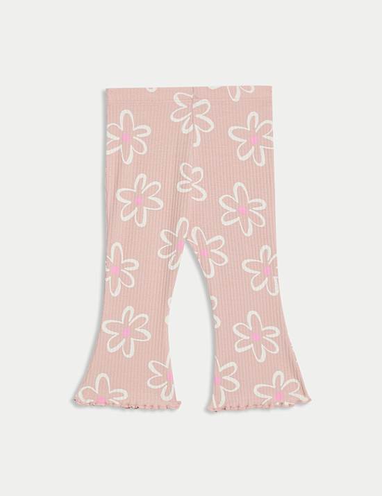 2pc Cotton Rich Floral Top & Bottom Outfit (0-6 Yrs)