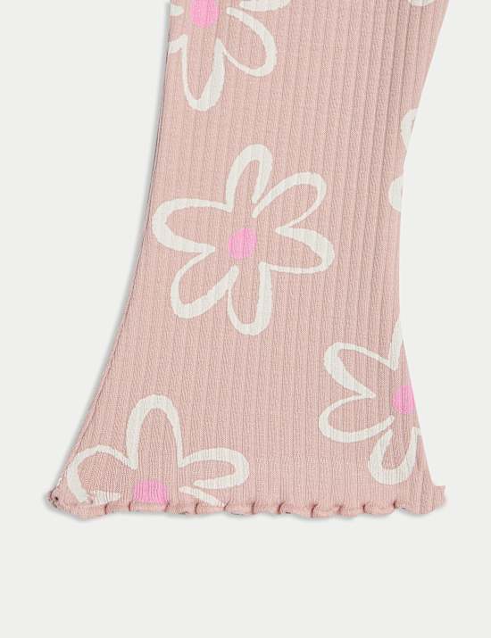 2pc Cotton Rich Floral Top & Bottom Outfit (0-6 Yrs)