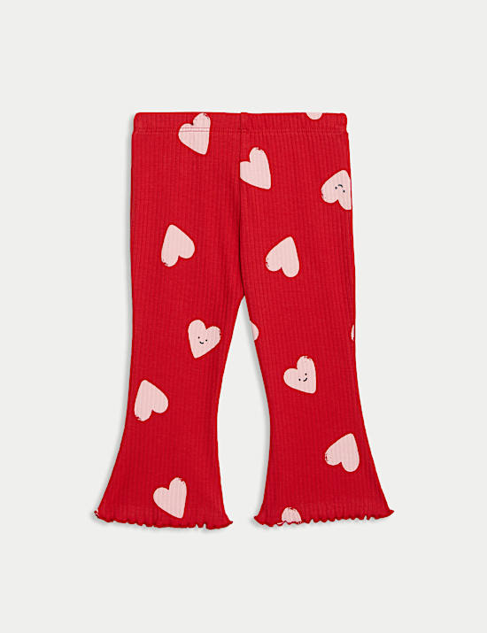 2pc Cotton Rich Heart Top & Bottom Outfit (0-6 Yrs)