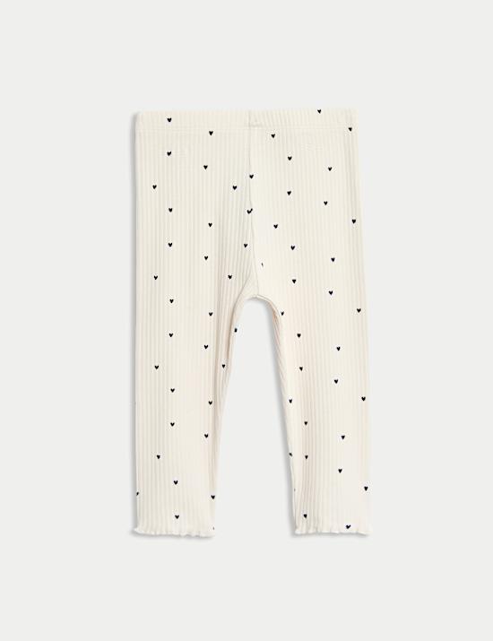 Ensemble 2 pièces en jersey de coton à motif cœur (jusqu’au 6 ans)