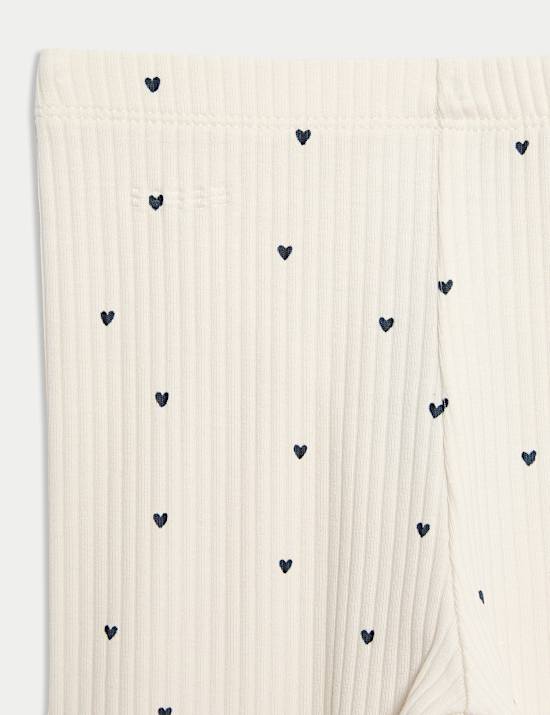 Ensemble 2 pièces en jersey de coton à motif cœur (jusqu’au 6 ans)