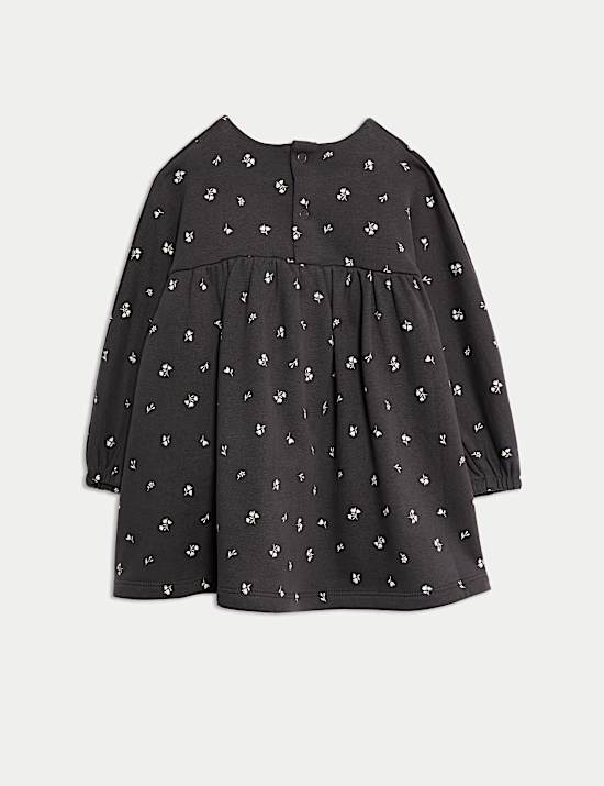 Robe en coton à motif petites fleurs (jusqu’au 3 ans)
