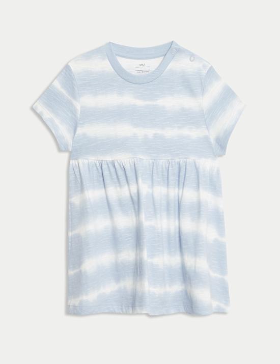 Pure Cotton Tie Dye Jersey Dress (0-3 Yrs)