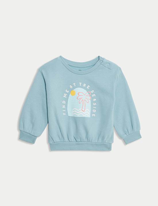 Cotton Rich Seaside Sweatshirt (0-3 Yrs)