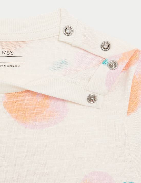 Robe en jersey pêche (jusqu’au 3&nbsp;ans)