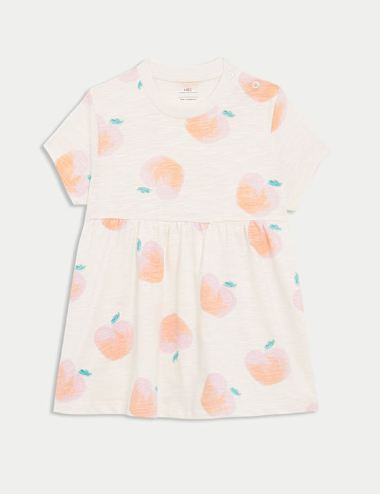Robe en jersey pêche (jusqu’au 3&nbsp;ans)
