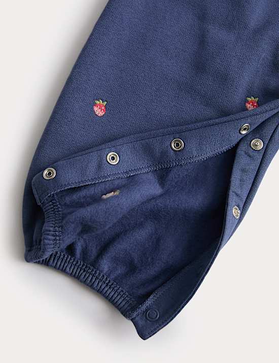 Cotton Rich Strawberry Dungaree Outfit (0 Mths-3 Yrs)