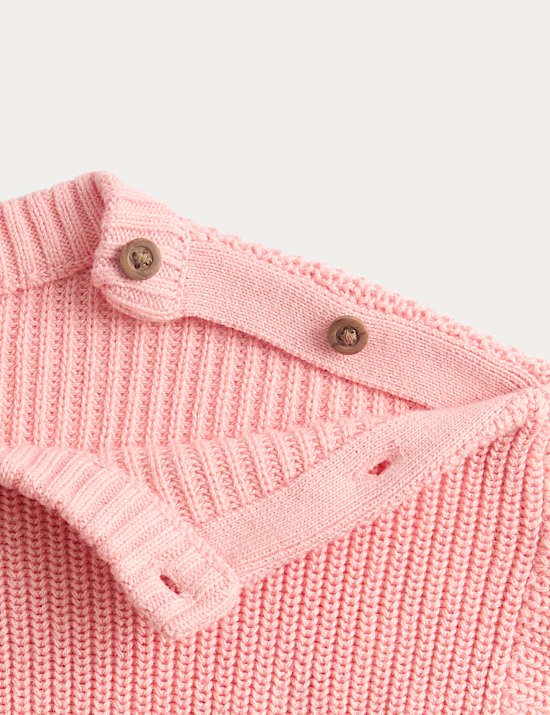 Pure Cotton Cable Knit Jumper (0 Mths-6 Yrs)