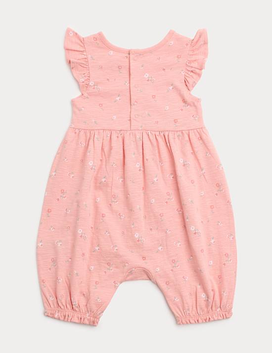 Pure Cotton Floral Romper (0-3 Yrs)
