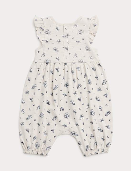 Pure Cotton Floral Romper (0-3 Yrs)
