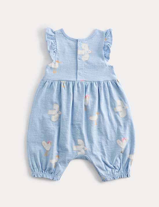 Pure Cotton Seagull Romper (0-3 Yrs)