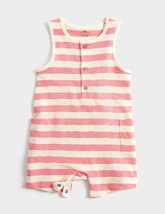 Pure Cotton Striped Romper (0-3 Yrs)