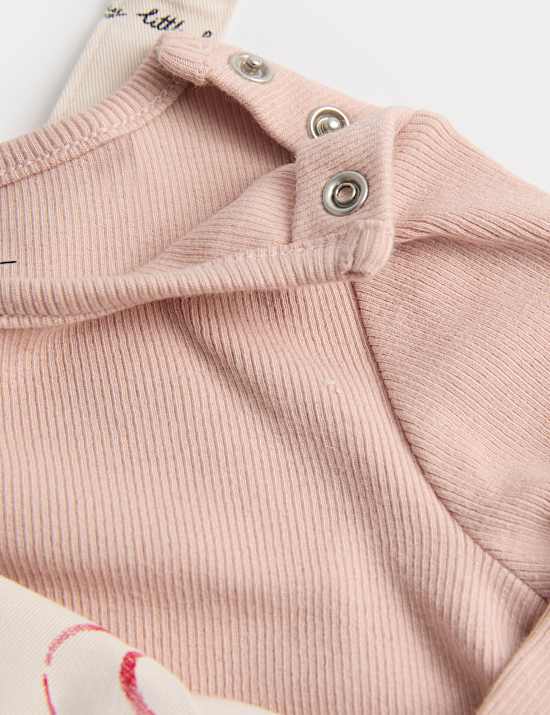 תלבושת אוברול מבד ארוג עם הדפס עכברים (0-‏36 חודשים)