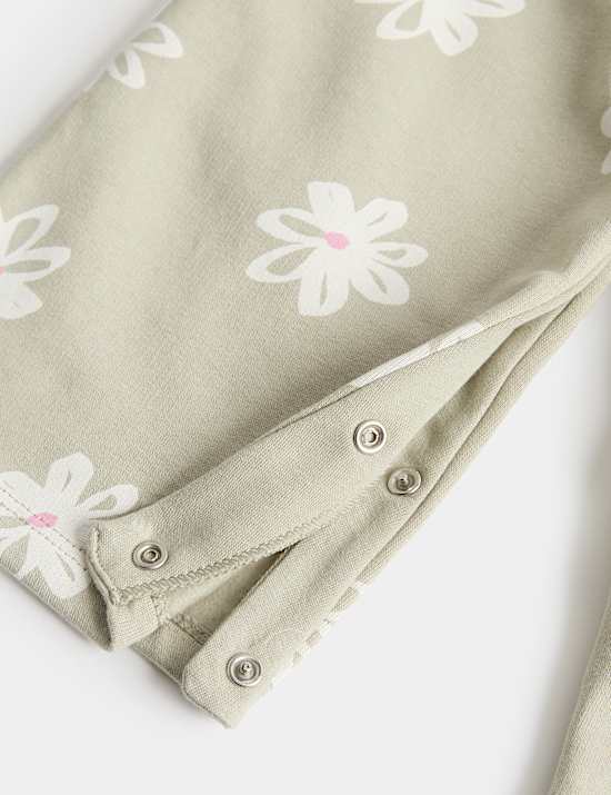 Conjunto de 2 piezas de top y peto de punto floral (0-3 a&ntilde;os)