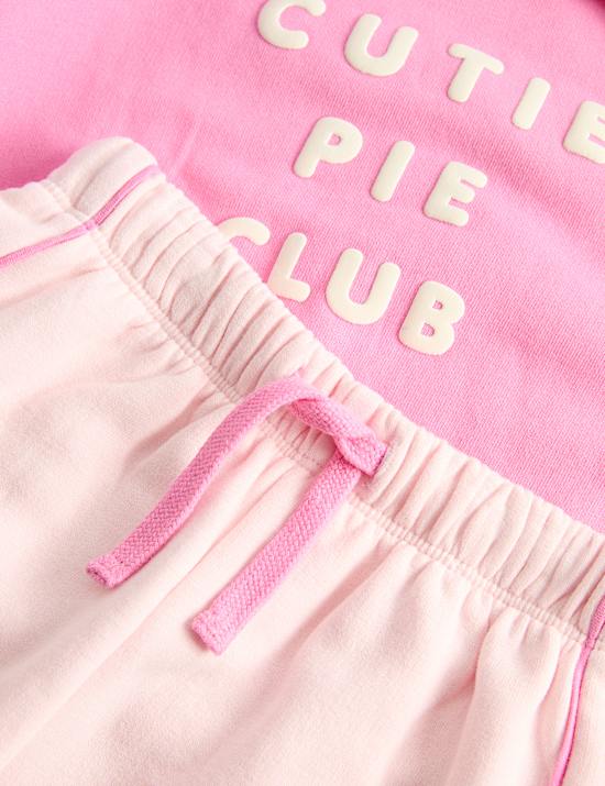 Cotton Rich Cherry Sweat Outfit (0-5 Yrs)