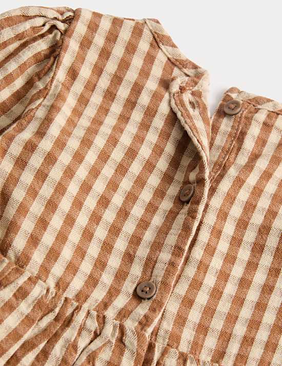 Checked Dress with Tights (0-6 Years)