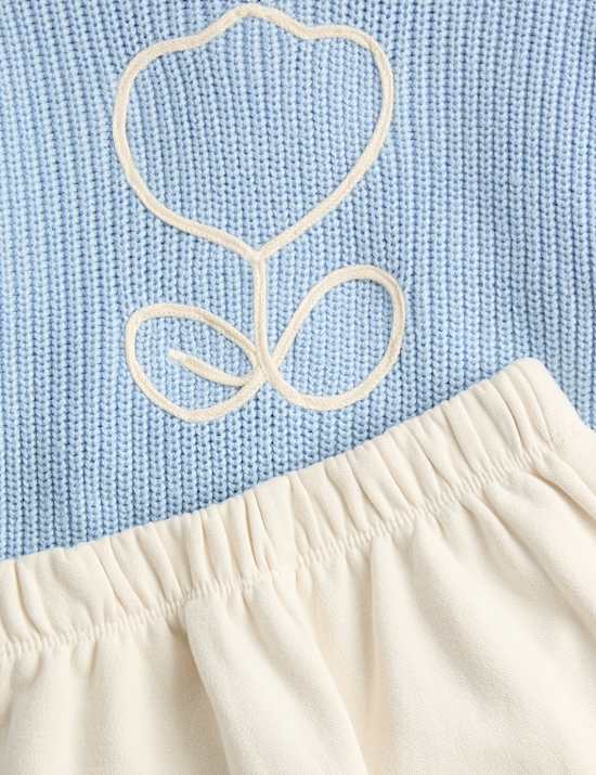 4 Piece Cotton Rich Knitted Outfit (0-6 Years)