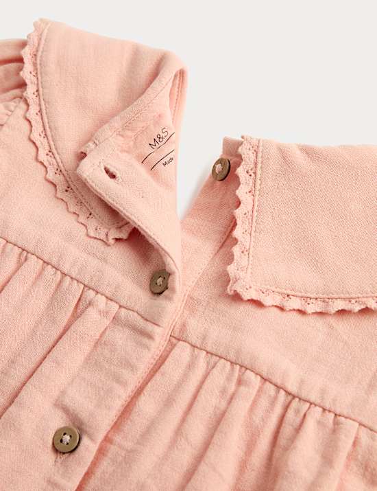Pure Cotton Embroidered Romper (0-3 Yrs)