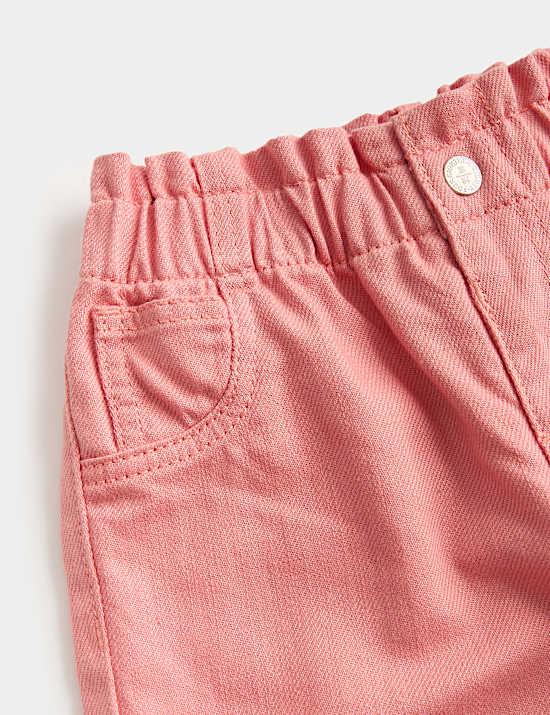 Cotton Rich Paperbag Jeans (0-6 Years)