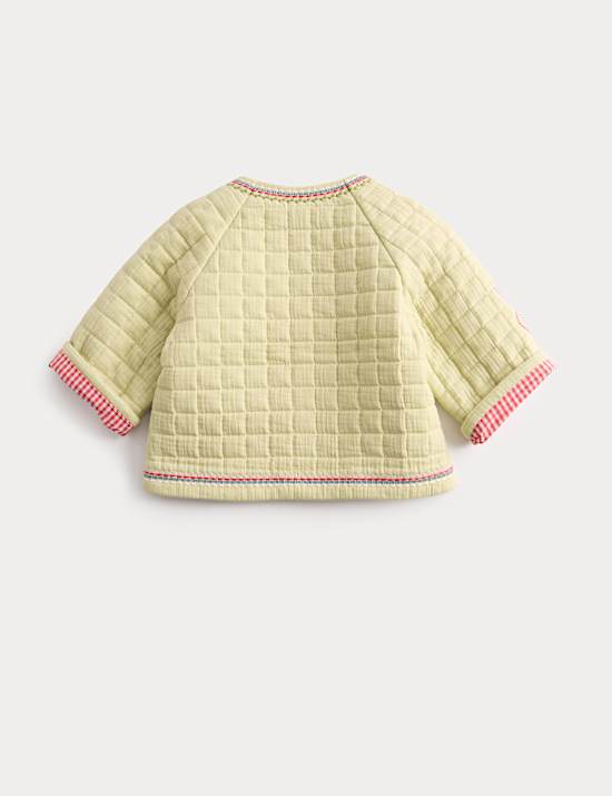 Veste 100 % coton brod&eacute; (jusqu&rsquo;au 3 ans)