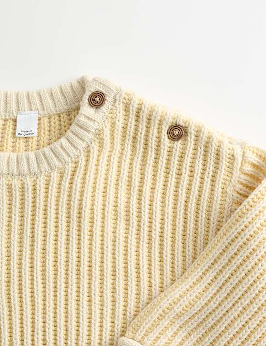 Pure Cotton Knitted Jumper (0-3 Yrs)