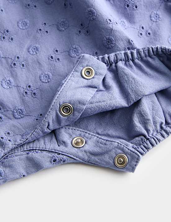 Pajacyk z ażurowym haftem 100% bawełny (0&ndash;3 lata)