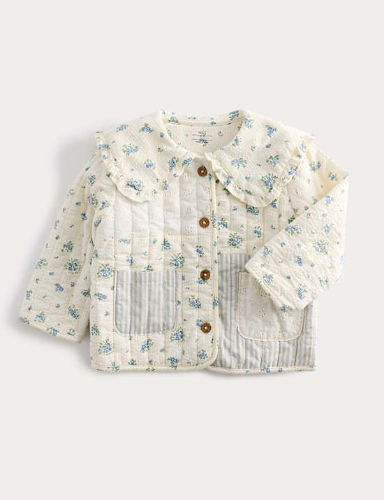 Pure Cotton Patchwork Jacket (0-5 Yrs)