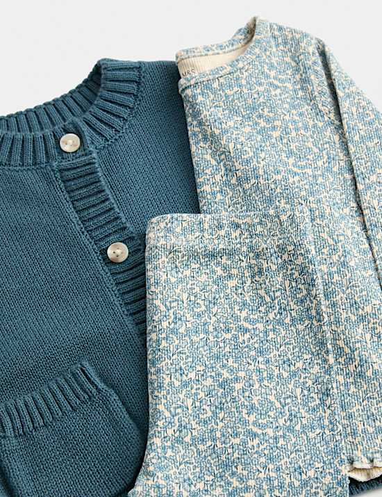 Ensemble 3 pi&egrave;ces en jersey de coton (jusqu&rsquo;au 3 ans)