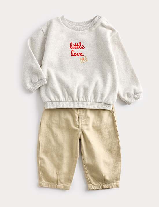 2 Piece Cotton Rich Outfit (0-3 Yrs)