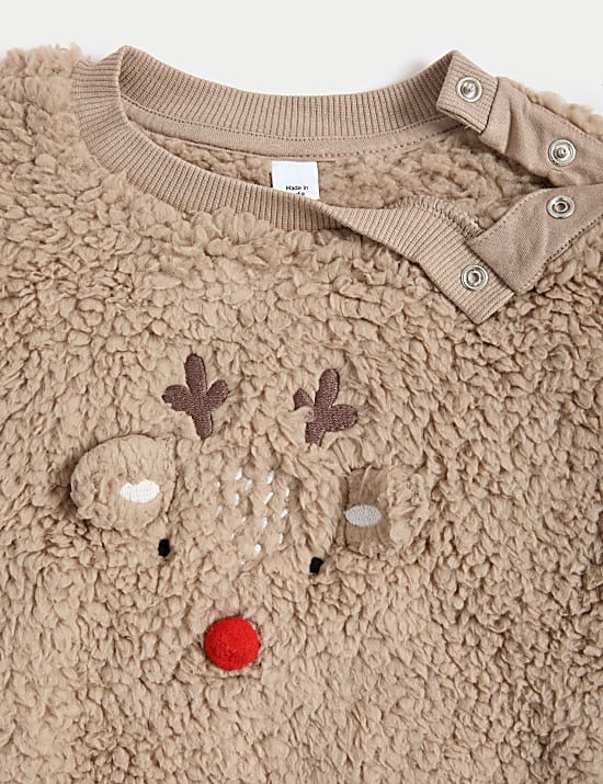 Σύνολο από φλις borg με σχέδιο τάρανδο (0-3 ετών)