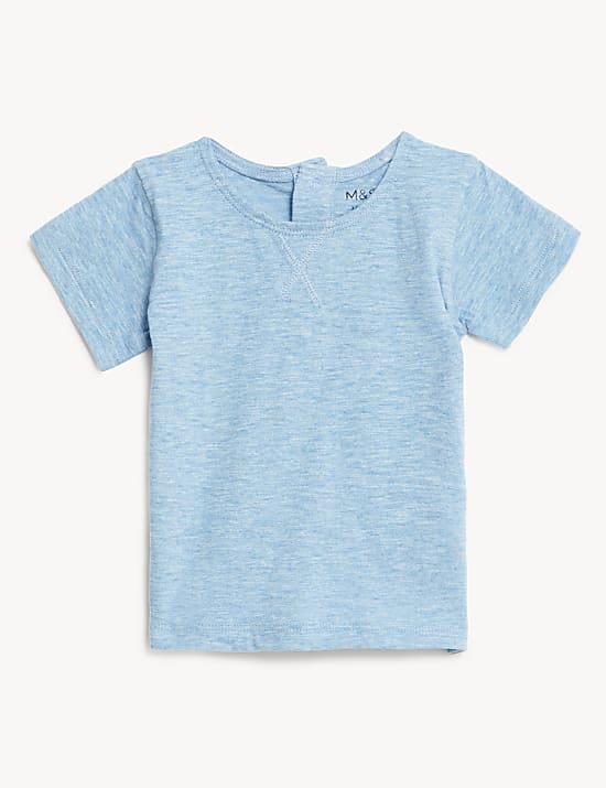 T-Shirt &alpha;&pi;ό 100% &beta;&alpha;&mu;&beta;ά&kappa;&iota;, &sigma;&epsilon;&tau; &tau;&omega;&nu; 3 (0-3 &epsilon;&tau;ώ&nu;)