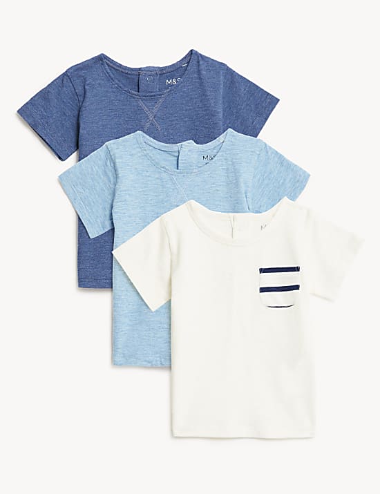 T-Shirt &alpha;&pi;ό 100% &beta;&alpha;&mu;&beta;ά&kappa;&iota;, &sigma;&epsilon;&tau; &tau;&omega;&nu; 3 (0-3 &epsilon;&tau;ώ&nu;)