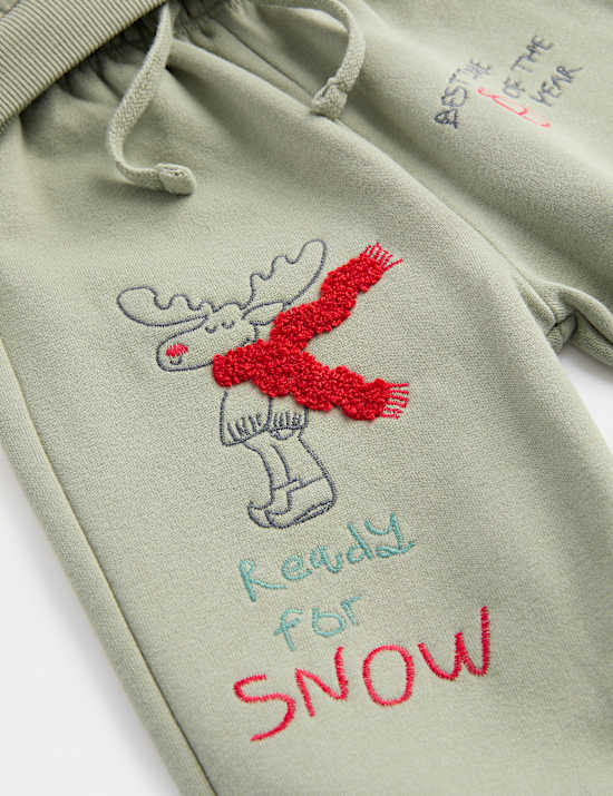 2pc Cotton Rich Top & Bottom Outfit (0-3 Yrs)