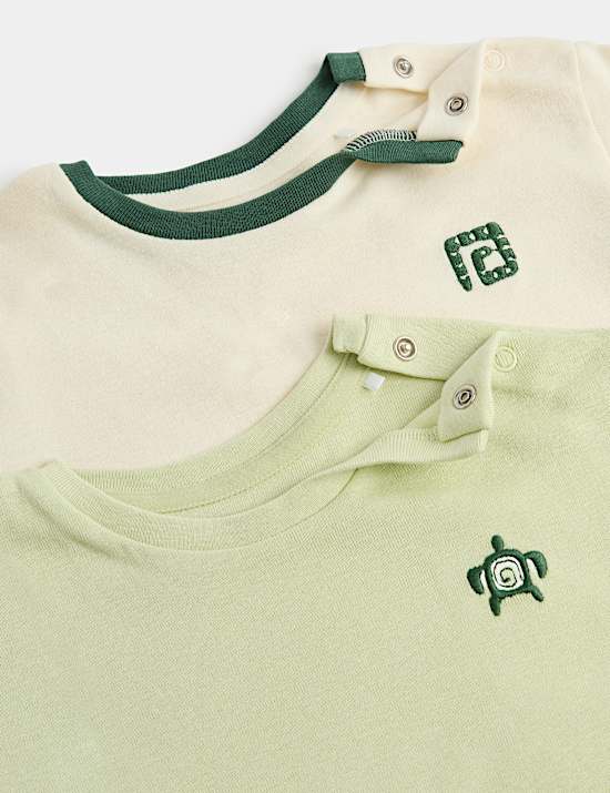 3 Pack Pure Cotton Top & Shorts Outfits (0-3 Yrs)