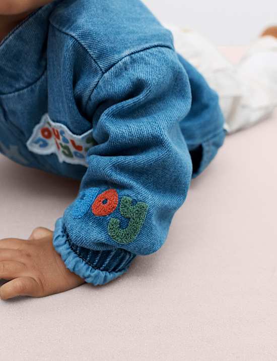 Embroidered Badge Denim Jacket (0-5 Years)