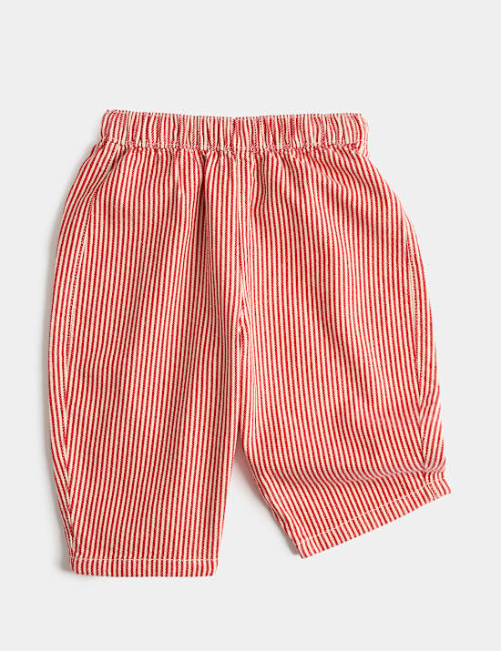 Patterned Elasticated Waist Trousers