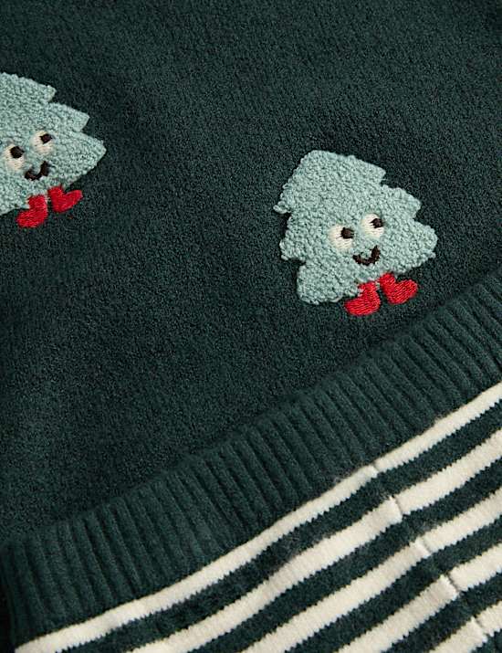 Knitted Christmas Top & Bottom Outfit