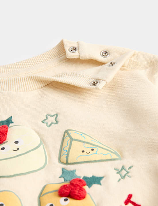 Cotton Rich Patterned Novelty Jumper