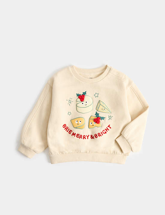 Cotton Rich Patterned Novelty Jumper