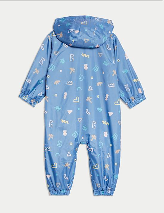 Surf Print Puddlesuit (0-3 Yrs)