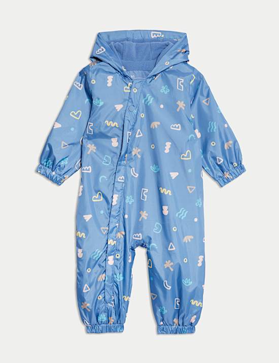 Surf Print Puddlesuit (0-3 Yrs)