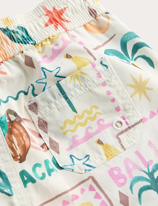 מכנסי שחייה קצרים Mini Me Tropical (0 חודשים-5 שנים)