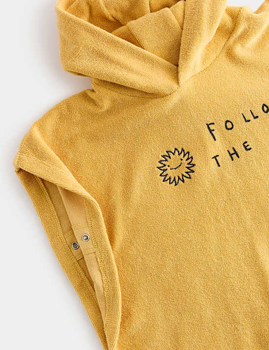 Pure Cotton Follow The Sun Poncho (0-3 Yrs)