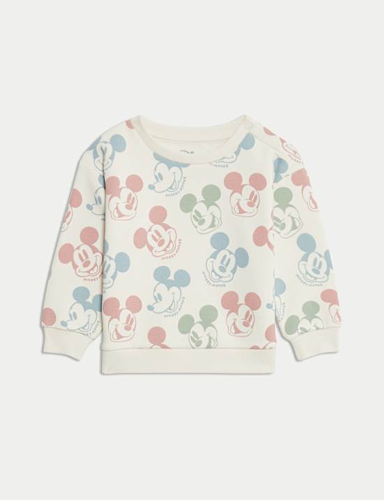 2-delige katoenrijke joggingoutfit met Mickey Mouse™ (0-3 jaar)